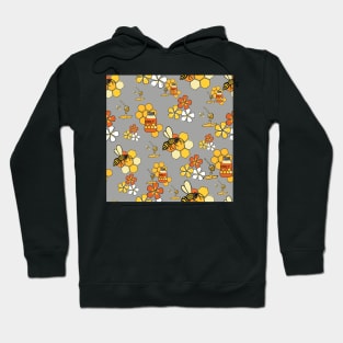 Active bees and honey Hoodie